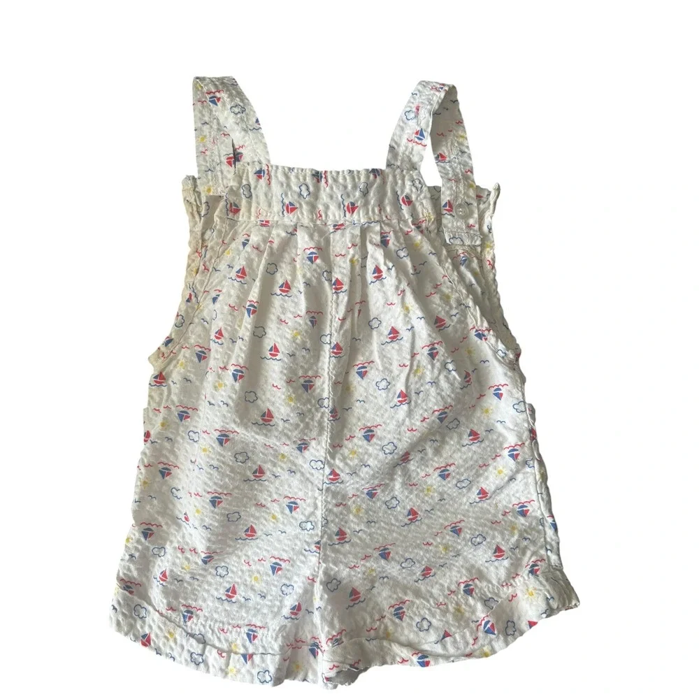 Jet Set Sailboat Romper 18M‎ Vintage Toddler One Piece Sunsuit Made In Hong Kong